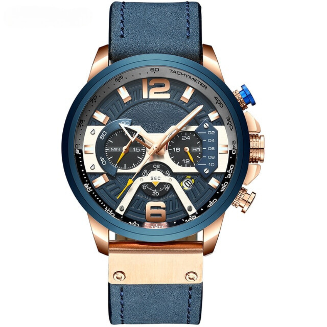 Military Leather Wristwatch