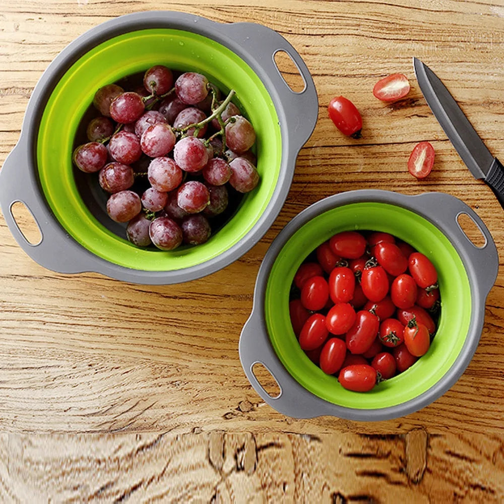 Foldable Silicone Vegetable Strainer