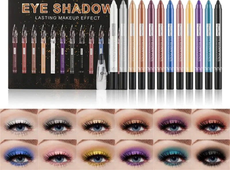 12 Colors Eyeshadow Pencil Set