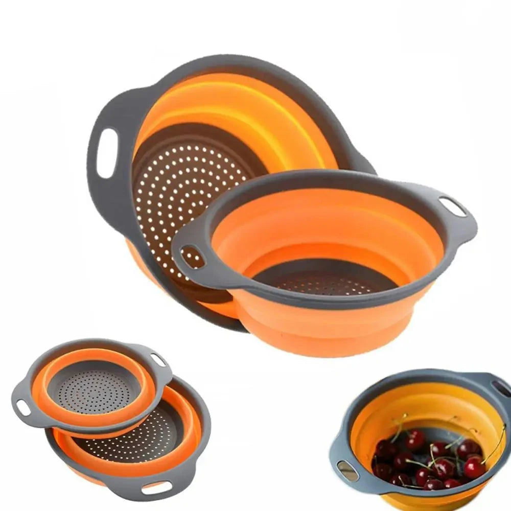 Foldable Silicone Vegetable Strainer