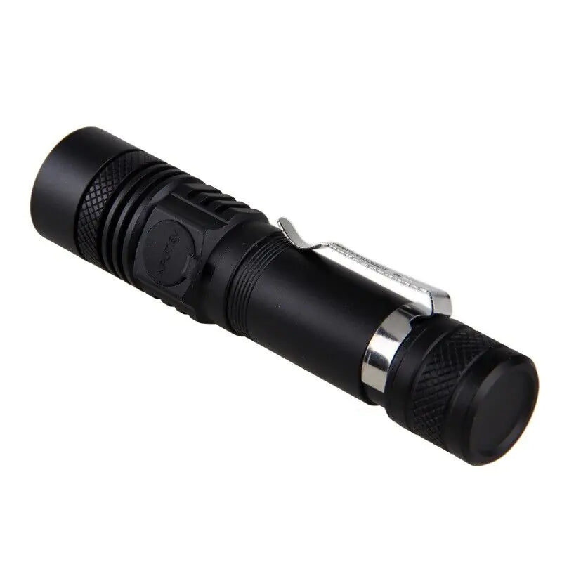 Super Bright 90000LM LED Tactical Flashlight Zoomable With Rechargeable Battery