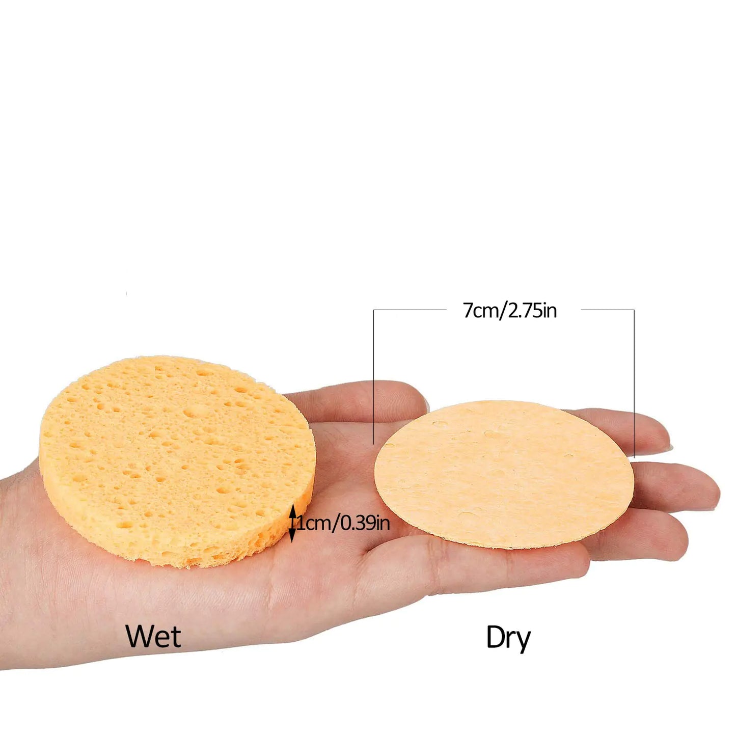 50/20/10pcs Soft Facial Cleaning Sponge Pad Facial Washing Cleaning Compressed Cleanser Sponge Puff Spa Exfoliating Face Care